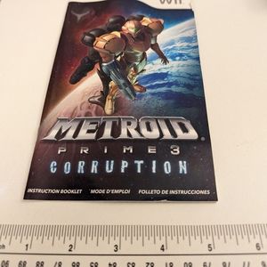 Metroid Prime 3 Corruption (Nintendo, Wii 2006) Game w/ manual, Tested